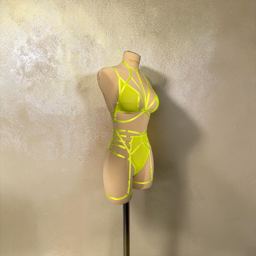 Neon Voltage Strappy Festival Set | MuseByMax