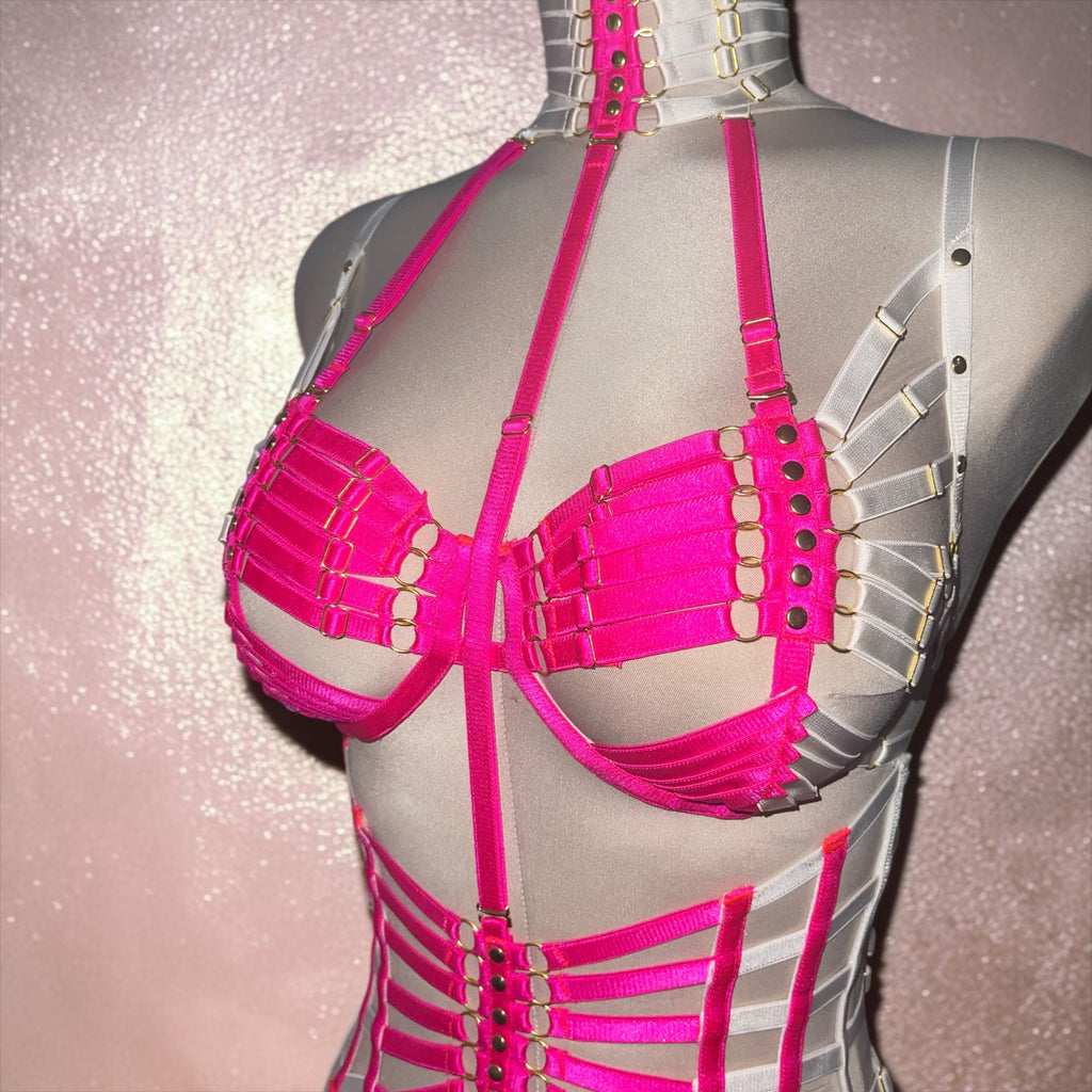 Neon Muse Pink & White Festival Set | MuseByMax