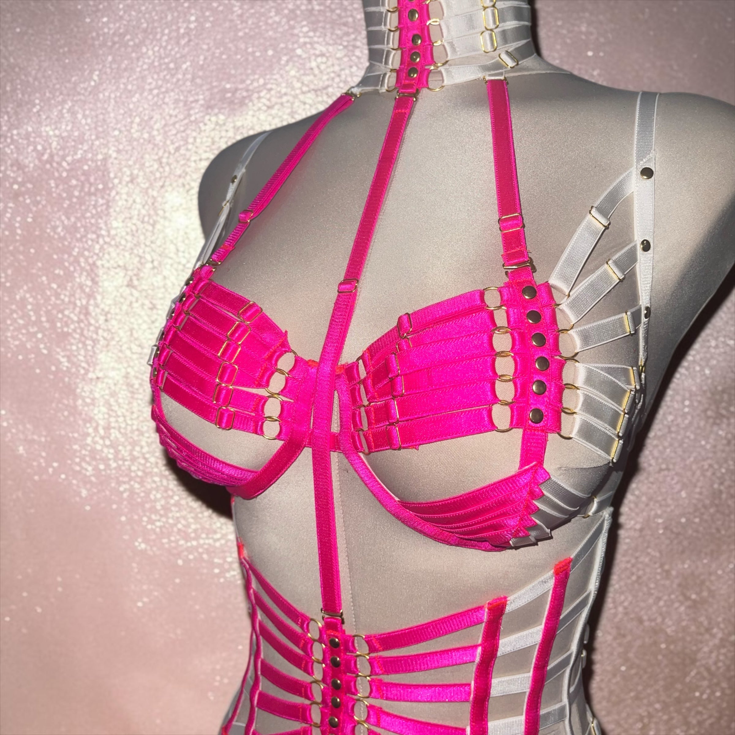 Neon Muse Pink & White Festival Set | MuseByMax