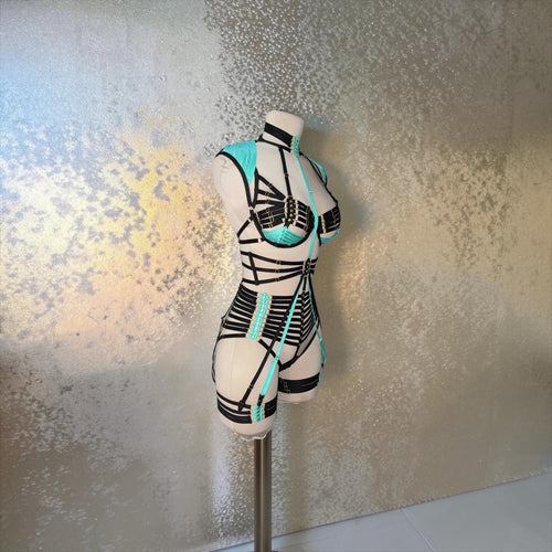 Electric Aqua Two-Tone Festival Set | MuseByMax