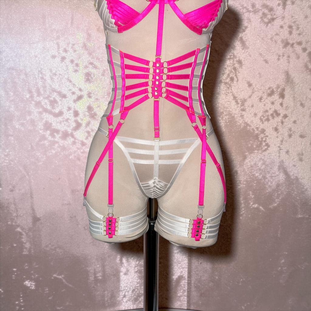 Neon Muse Pink & White Festival Set | MuseByMax