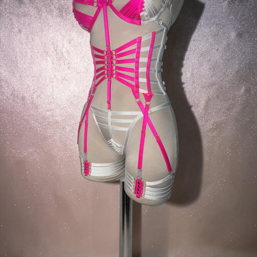 Neon Muse Pink & White Festival Set | MuseByMax