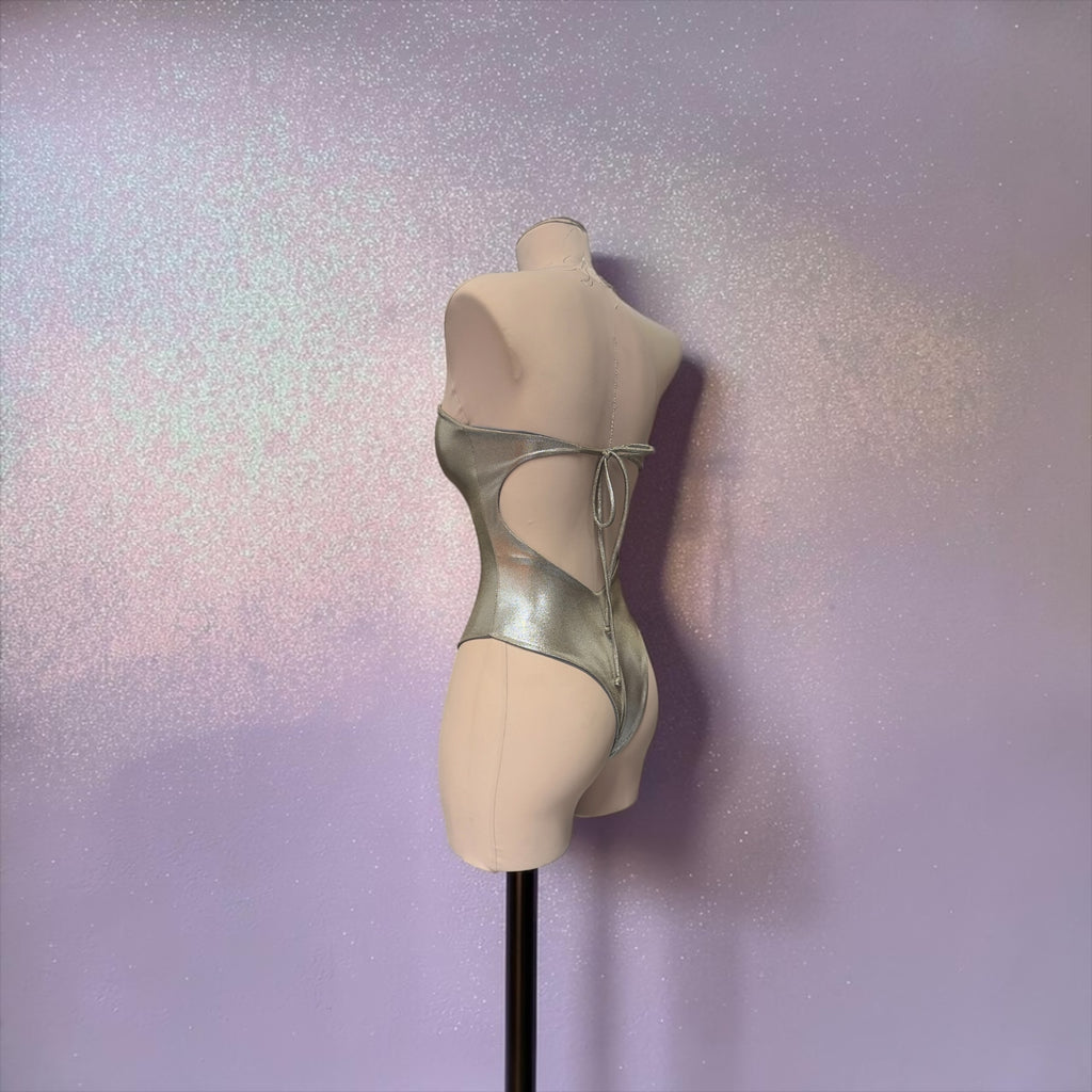 Pearl Cutout Festival Bodysuit | Handmade Rave One Piece | MuseByMax