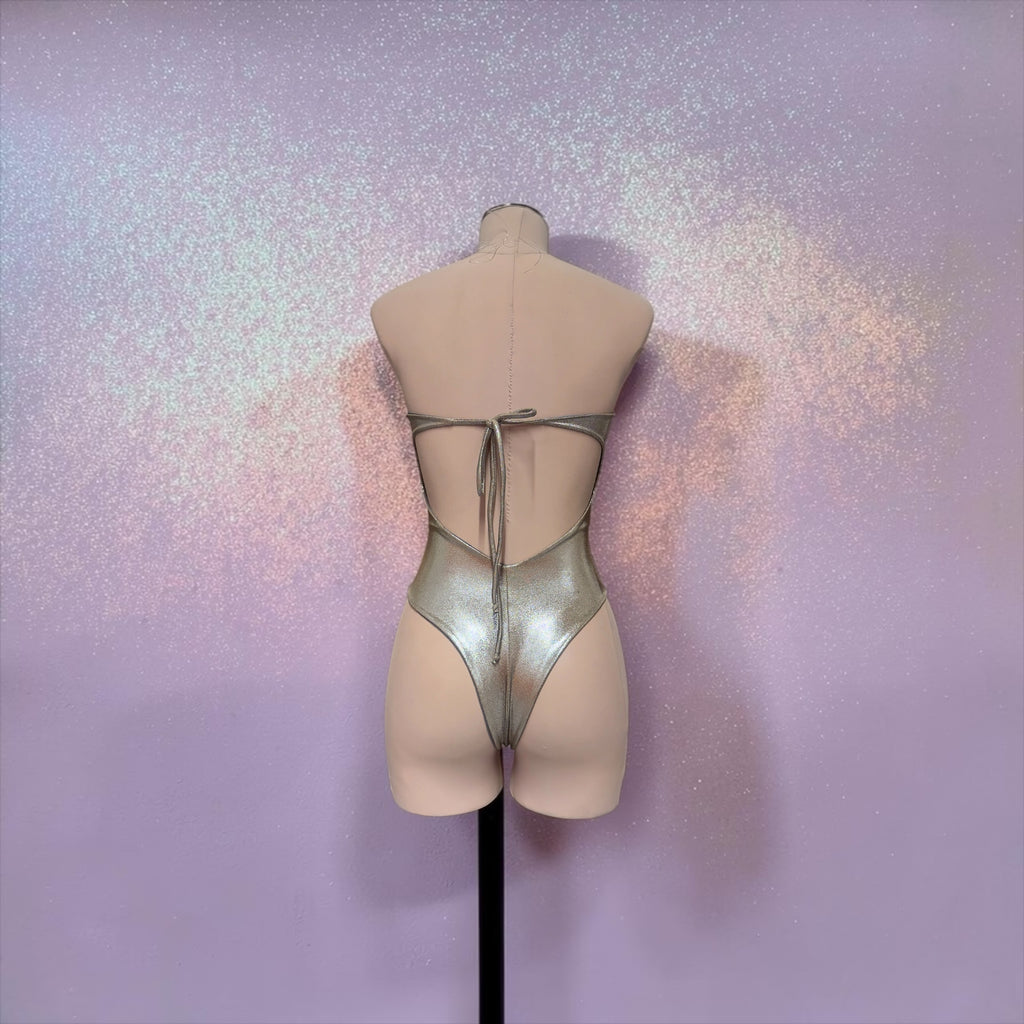 Pearl Cutout Festival Bodysuit | Handmade Rave One Piece | MuseByMax