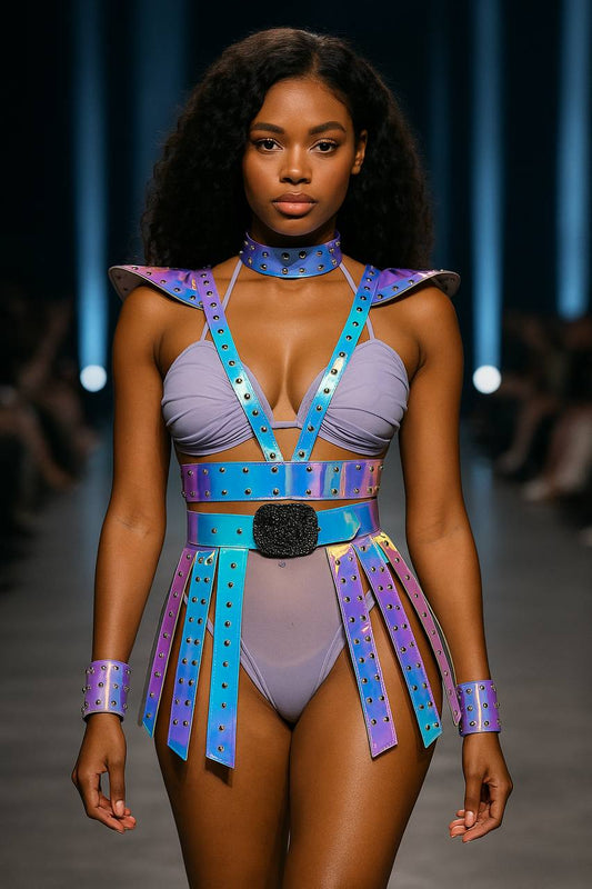 pearly gladiator costume set festival fashion sculpting design custom made