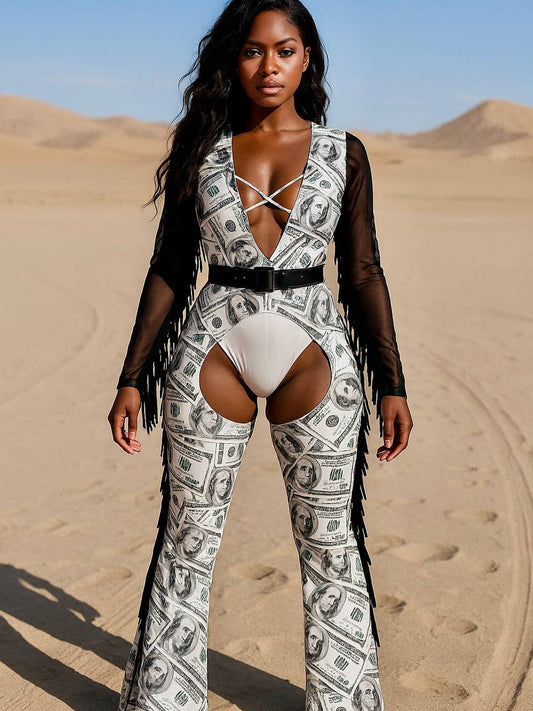 cowgirl burning man outfit western desert festival fashion custom made