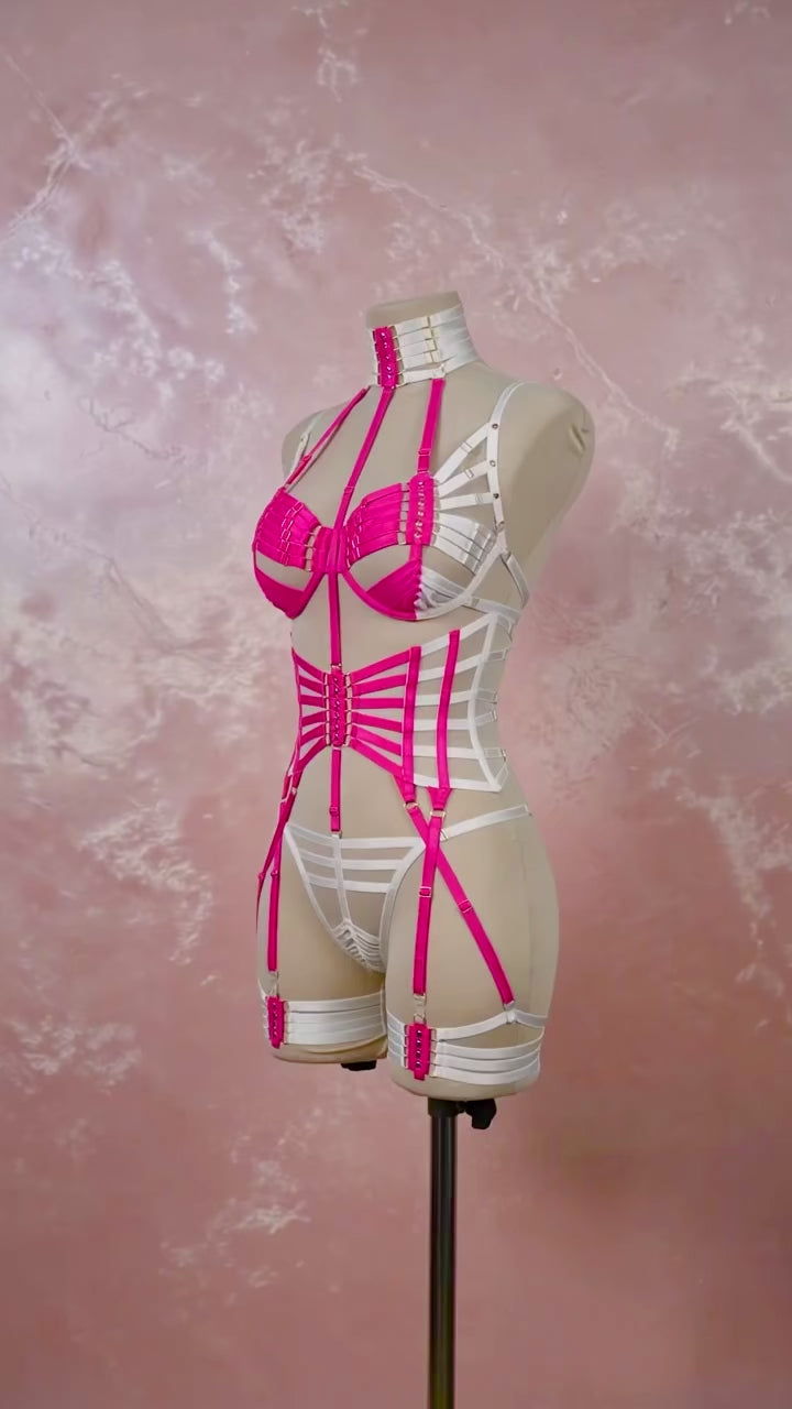 Neon Muse Pink & White Festival Set | MuseByMax